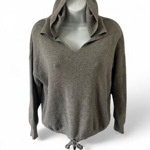 Gray Hooded Sweater Cosy Moments